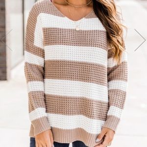 Pink lily sweater